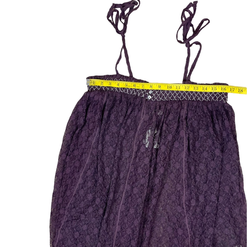 NWT Free People Intimately “Rule The World” Lace Romper in Plum Jam (F) - Picture 9 of 14